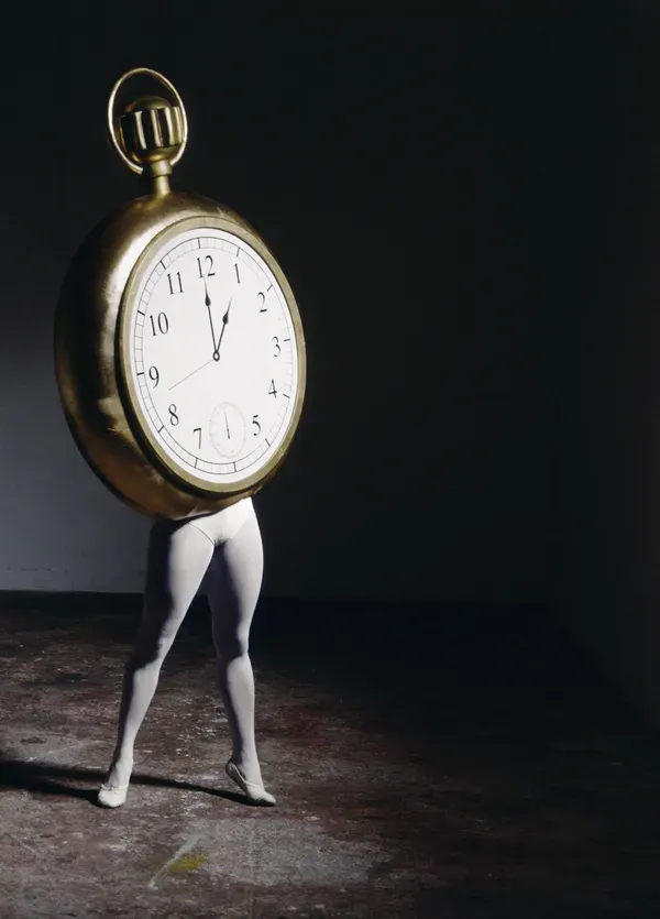 Laurie Simmons, Walking Pocket Watch II (color)