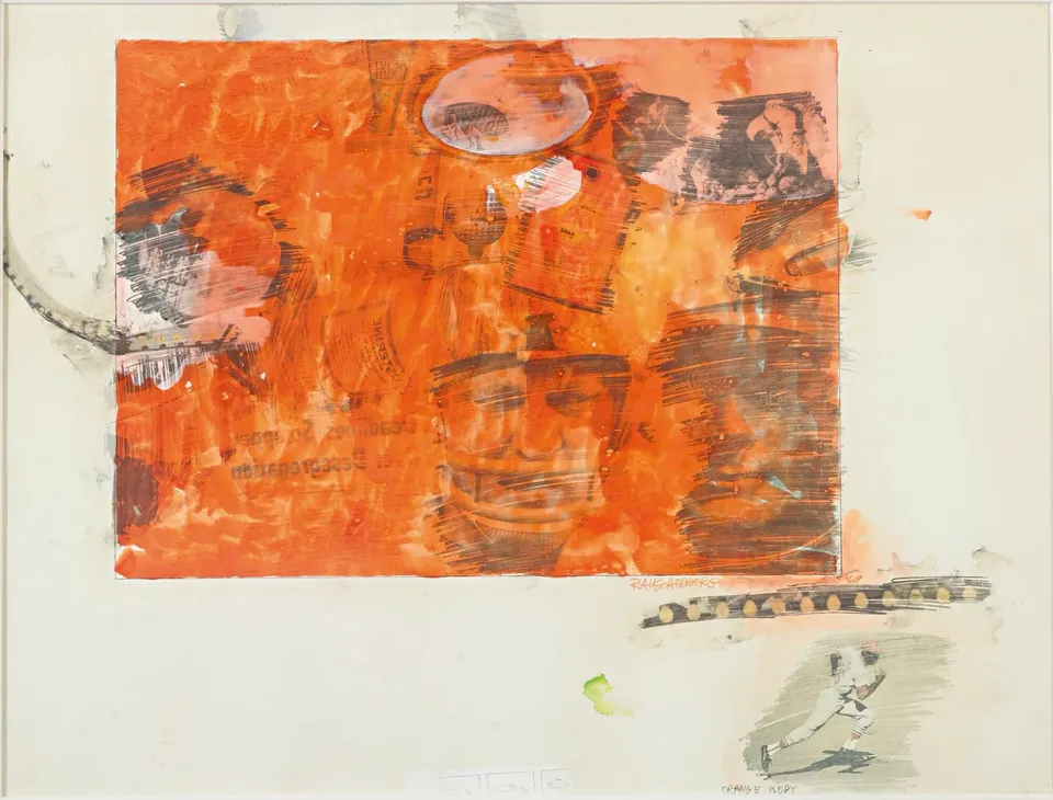 ROBERT RAUSCHENBERG, Orange Body