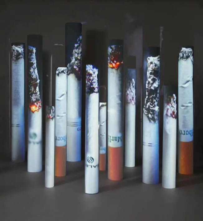 Tony Oursler, Winston, Camel, Salem, Marlboro