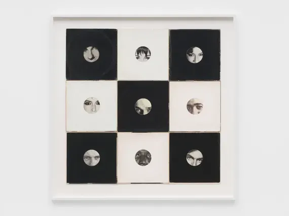 Christian Marclay, Oculi (Two Eyes Checkerboard)