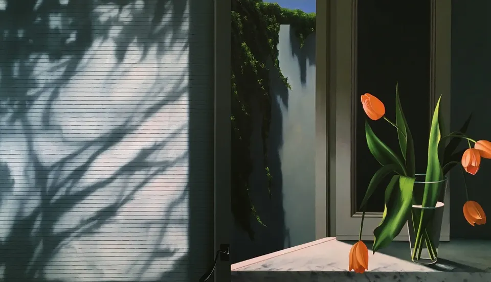 Bruce Cohen, Interior with Orange Tulips