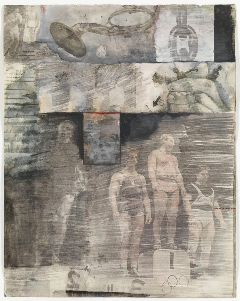 ROBERT RAUSCHENBERG, Canto XXXI: The Central Pit of Malebolge, The Giants, from the series Thirty-Four Illustrations for Dante’s Inferno