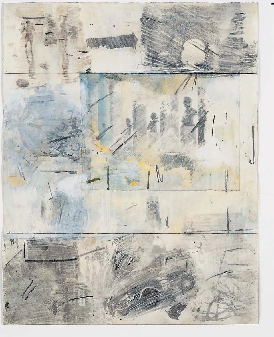 ROBERT RAUSCHENBERG, Canto IV: Limbo, Circle One, The Virtuous Pagans, from the series Thirty-Four Illustrations for Dante’s Inferno