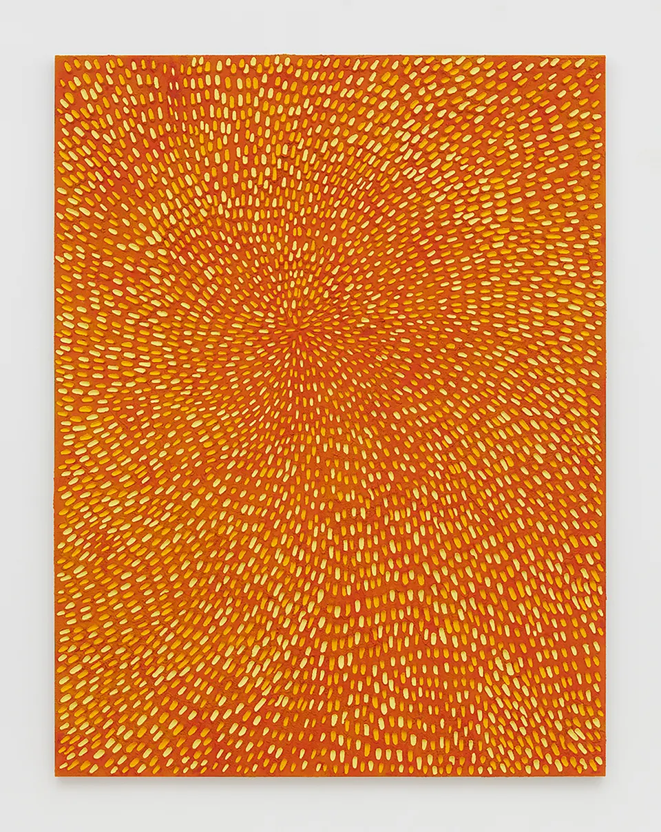 Jennifer Guidi, Light In Light Out (Painted Yellow Sand SF #1E, Yellow and Orange)