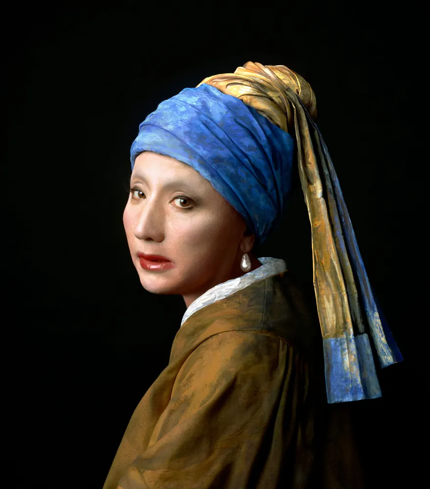 Yasumasa Morimura, Vermeer Study: Looking Back (Mirror)