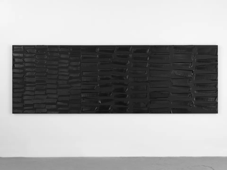 Pierre Soulages, Peinture 130 x 390 cm, 6 août 2012
