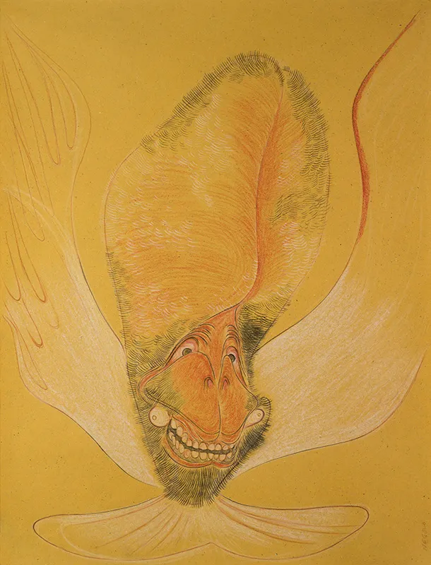 Javier Barrios, "Cypripedium Monkey I" de la serie Buddhist Visions of Hell