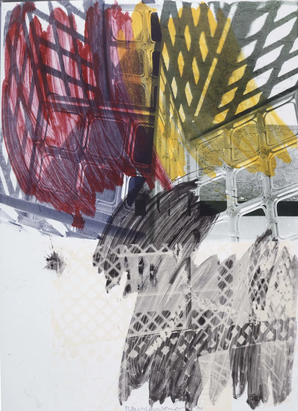 ROBERT RAUSCHENBERG, Fall Out (Urban Bourbon)