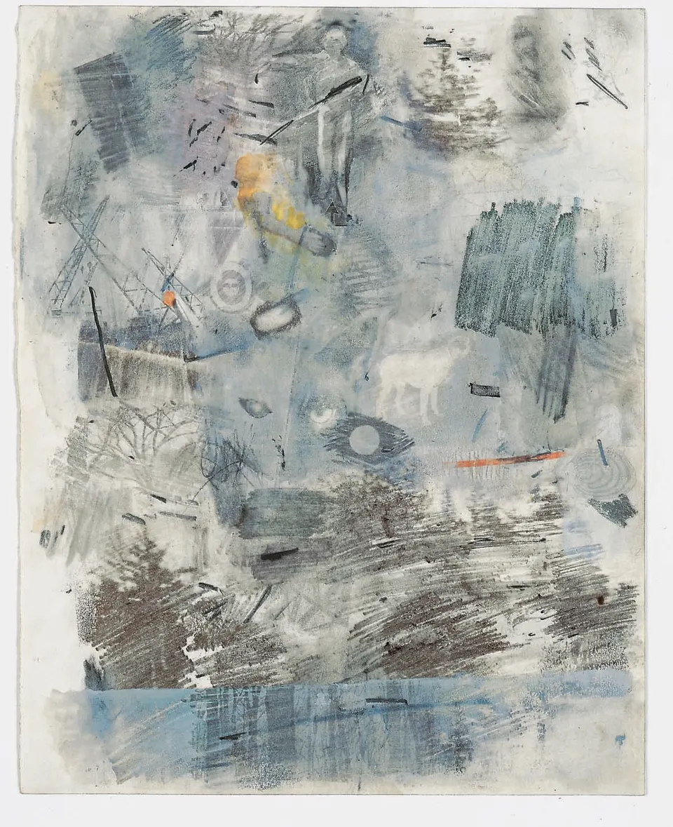 ROBERT RAUSCHENBERG, Canto : The Dark Wood of Error, from the series Thirty-Four Illustrations for Dante’s Inferno