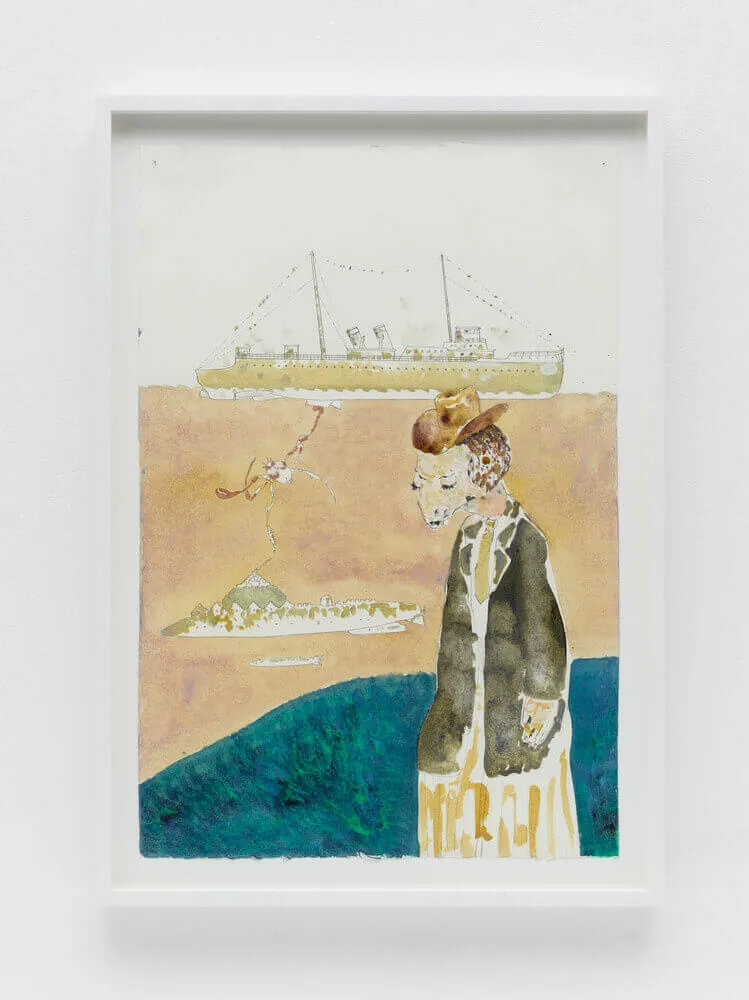 Wael Shawky, The Gulf Project Camp: Drawing # 20