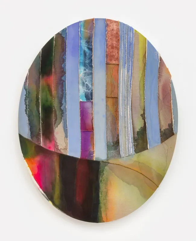 Elaine Stocki, Reverse side Oval, 50 inch, January 2021