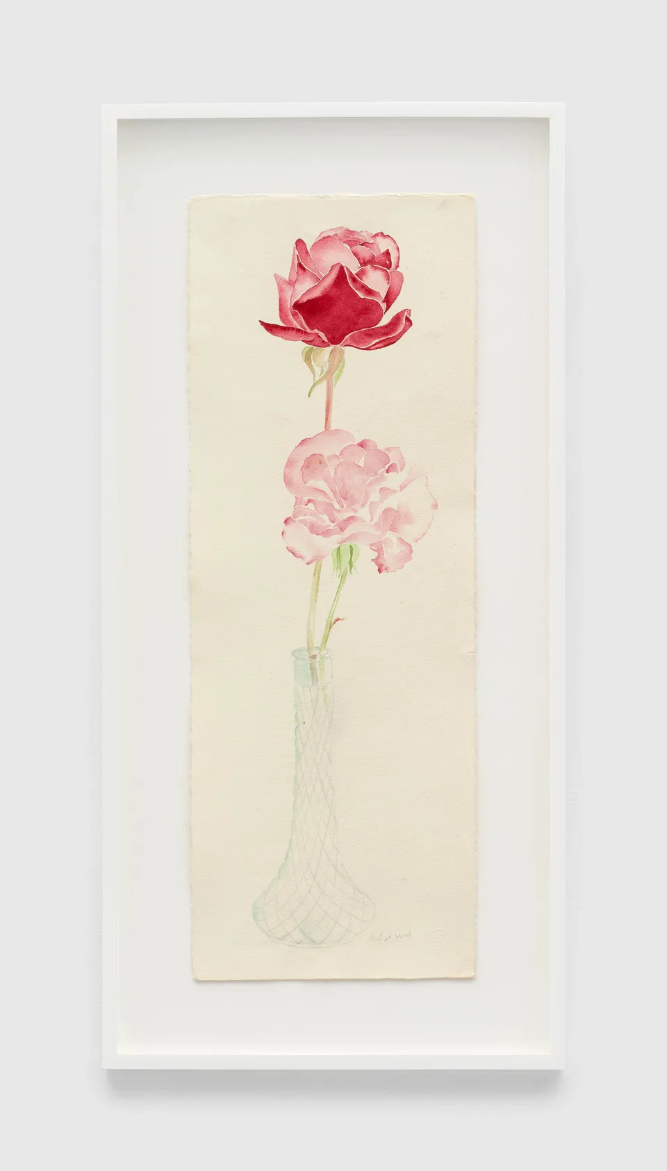 Ruth Asawa, Untitled (WC.016, Roses in Cut Glass Vase)