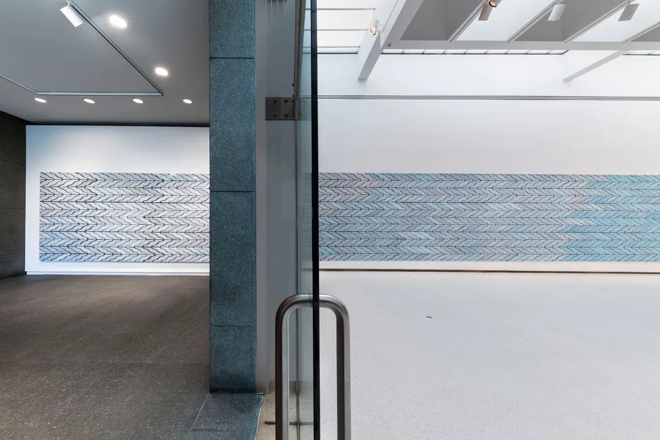 Sarah Crowner, Wall (Wavy Arrow Terracotta)
