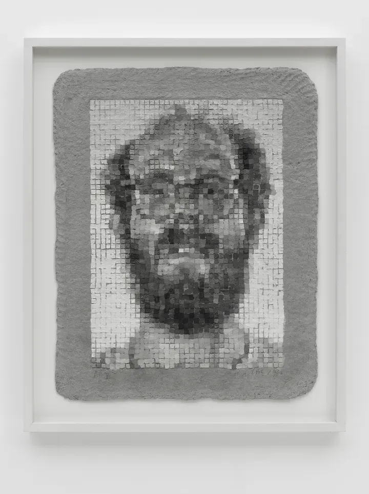 CHUCK CLOSE, Self-Portrait/Manipulated