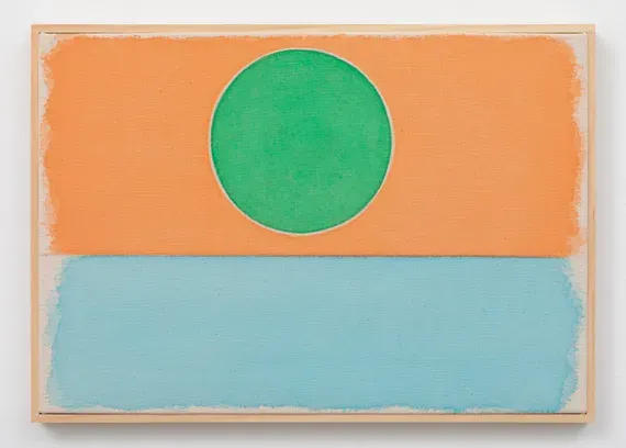 Ugo Rondinone, blue yellow nun