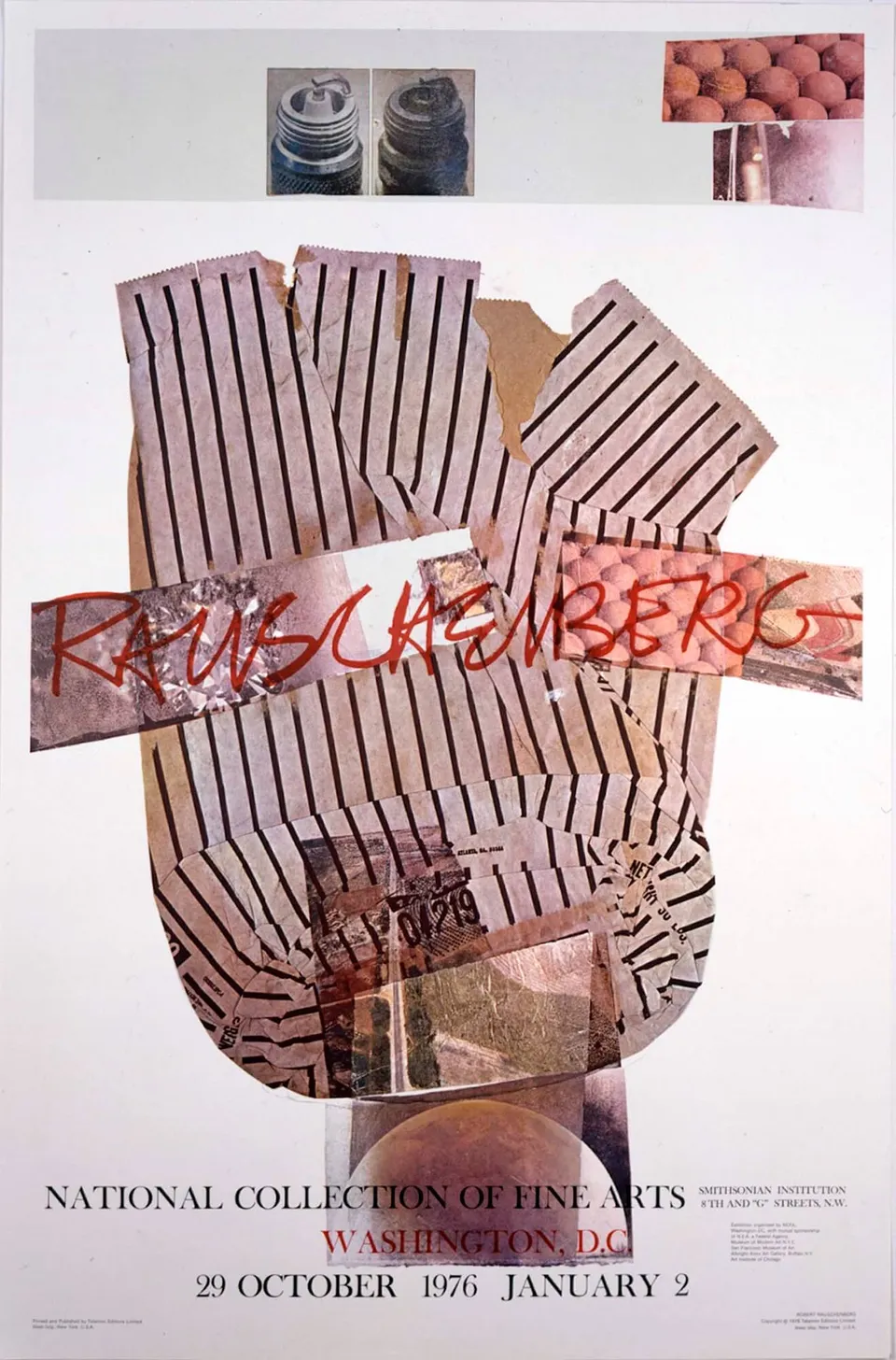 ROBERT RAUSCHENBERG, Poster for Rauschenberg Retrospective, National Collection of Fine Arts