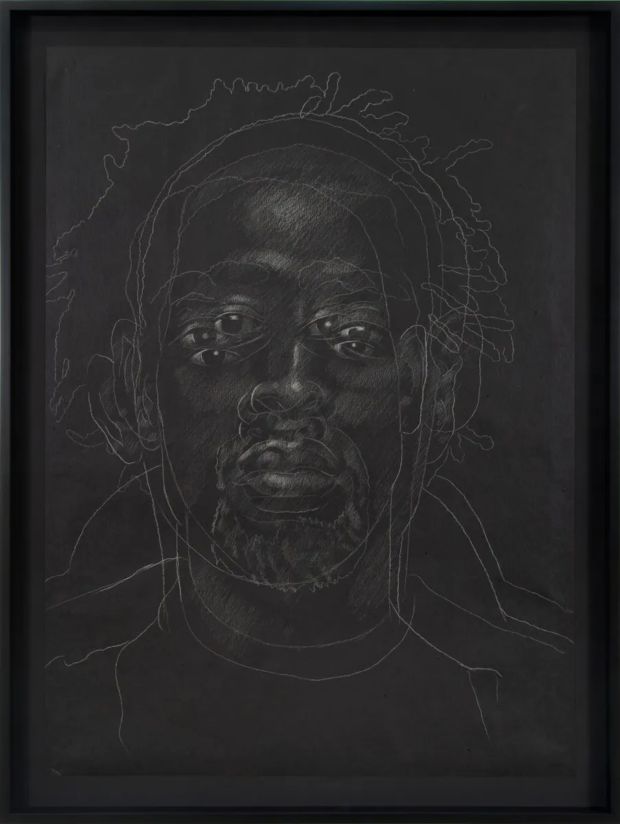 Titus Kaphar, The Jerome Project (Asphalt and Chalk) V