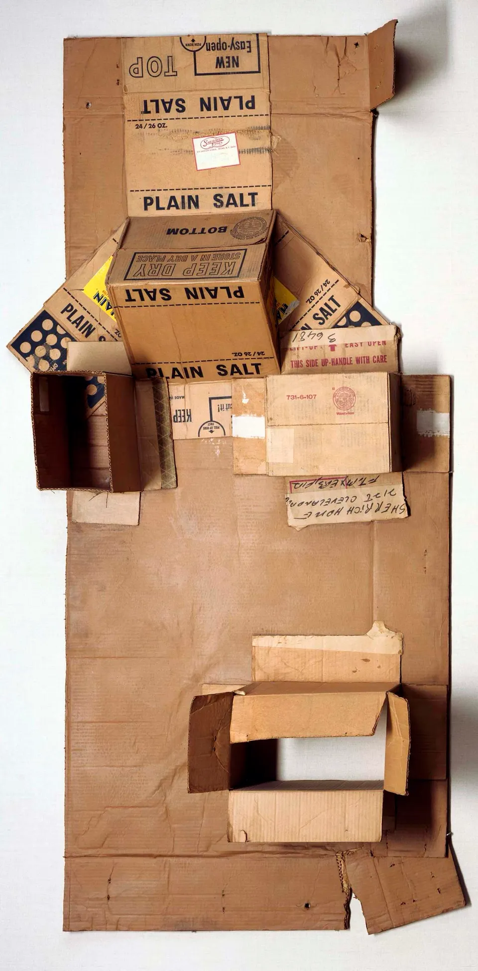 ROBERT RAUSCHENBERG, Plain Salt (Cardboard)