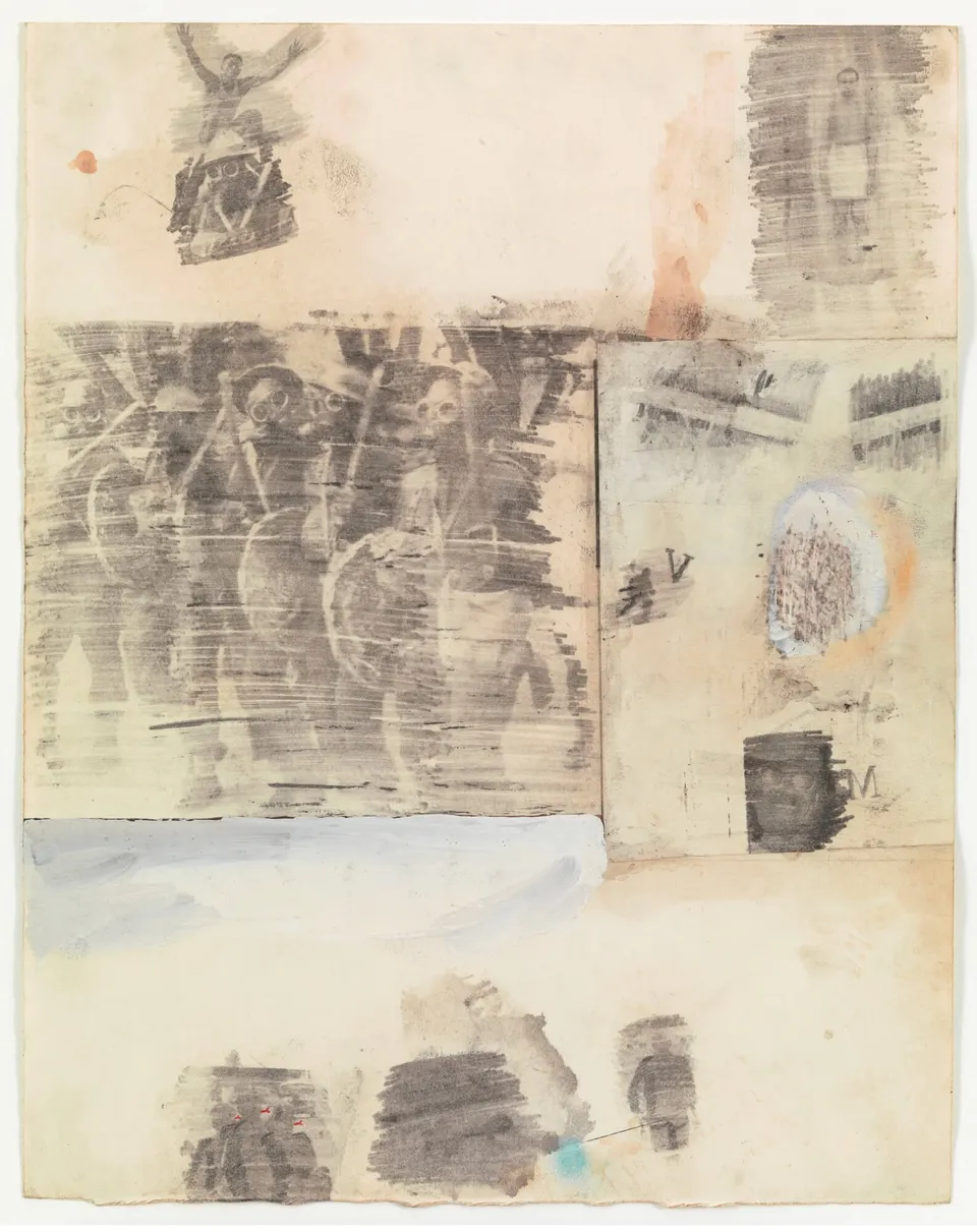 ROBERT RAUSCHENBERG, Canto XXI: Circle Eight, Bolgia 5, The Grafters, from the series Thirty-Four Illustrations for Dante’s Inferno