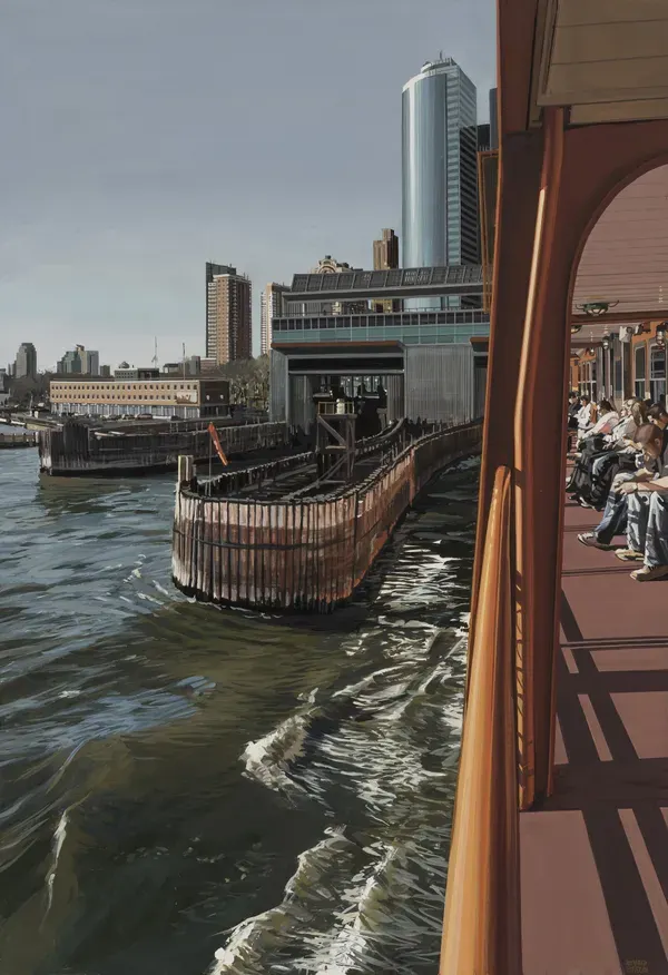 RICHARD ESTES, Staten Island Ferry Docking Manhattan