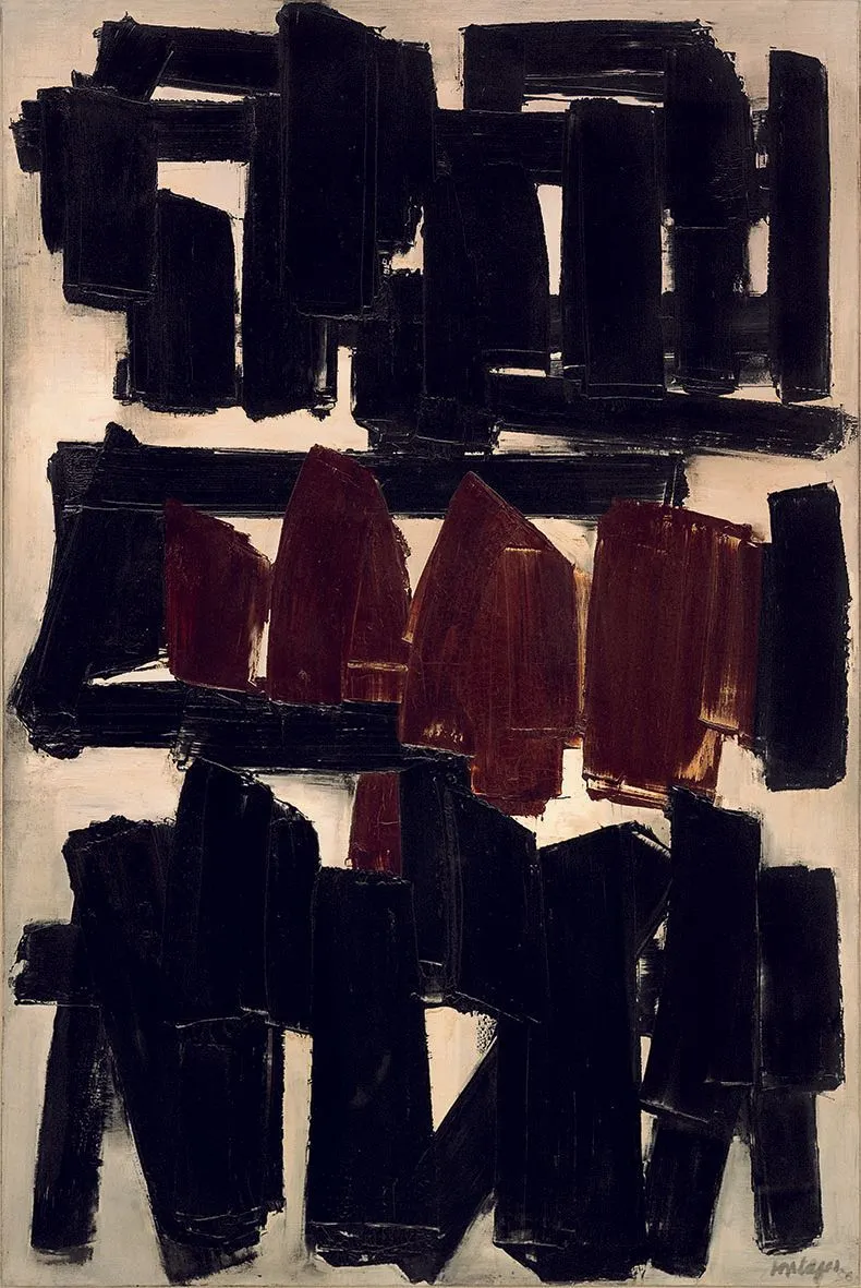 Pierre Soulages, Peinture 195 x 130 cm, 20 novembre 1956
