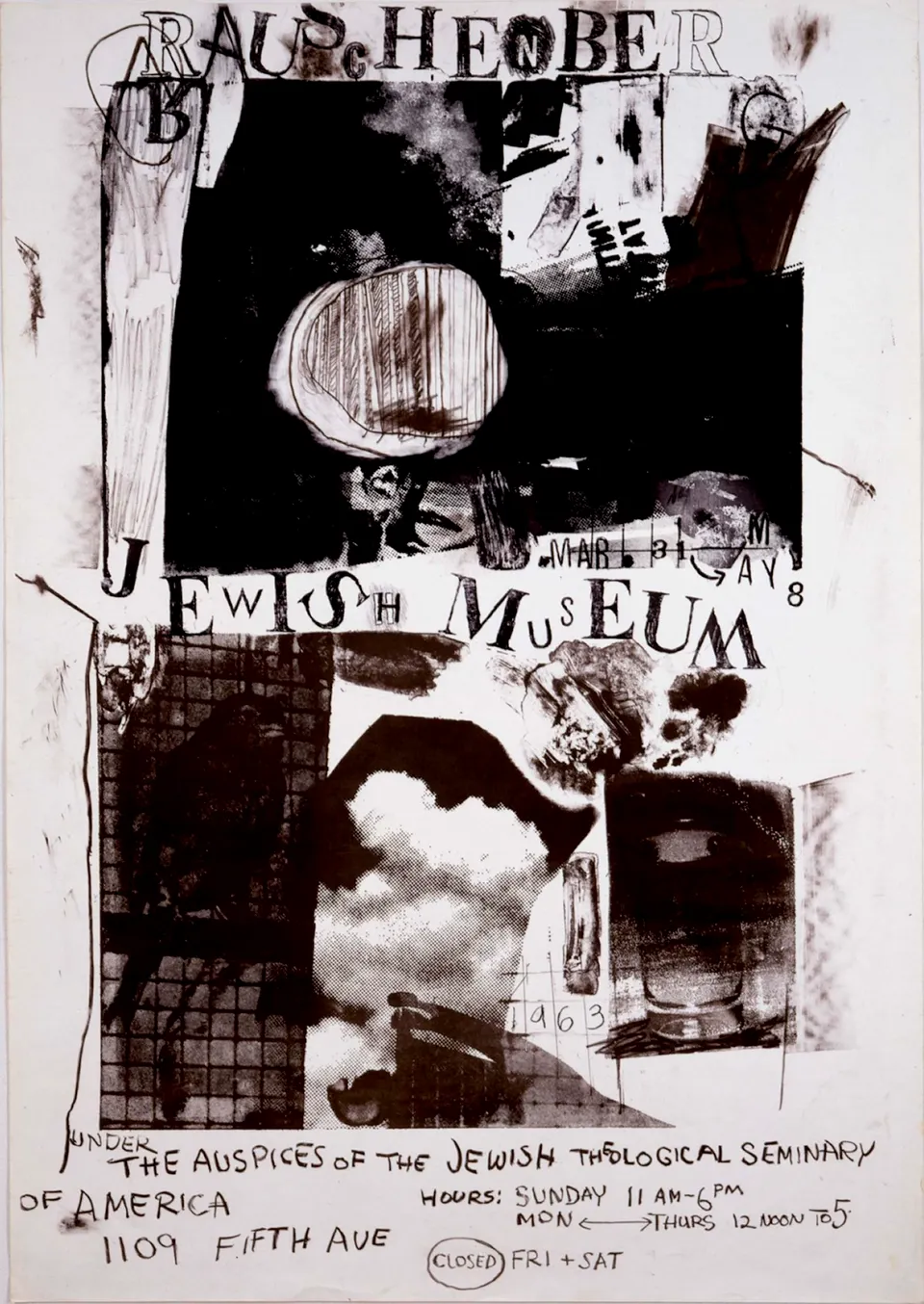 ROBERT RAUSCHENBERG, Poster for Robert Rauschenberg, the Jewish Museum