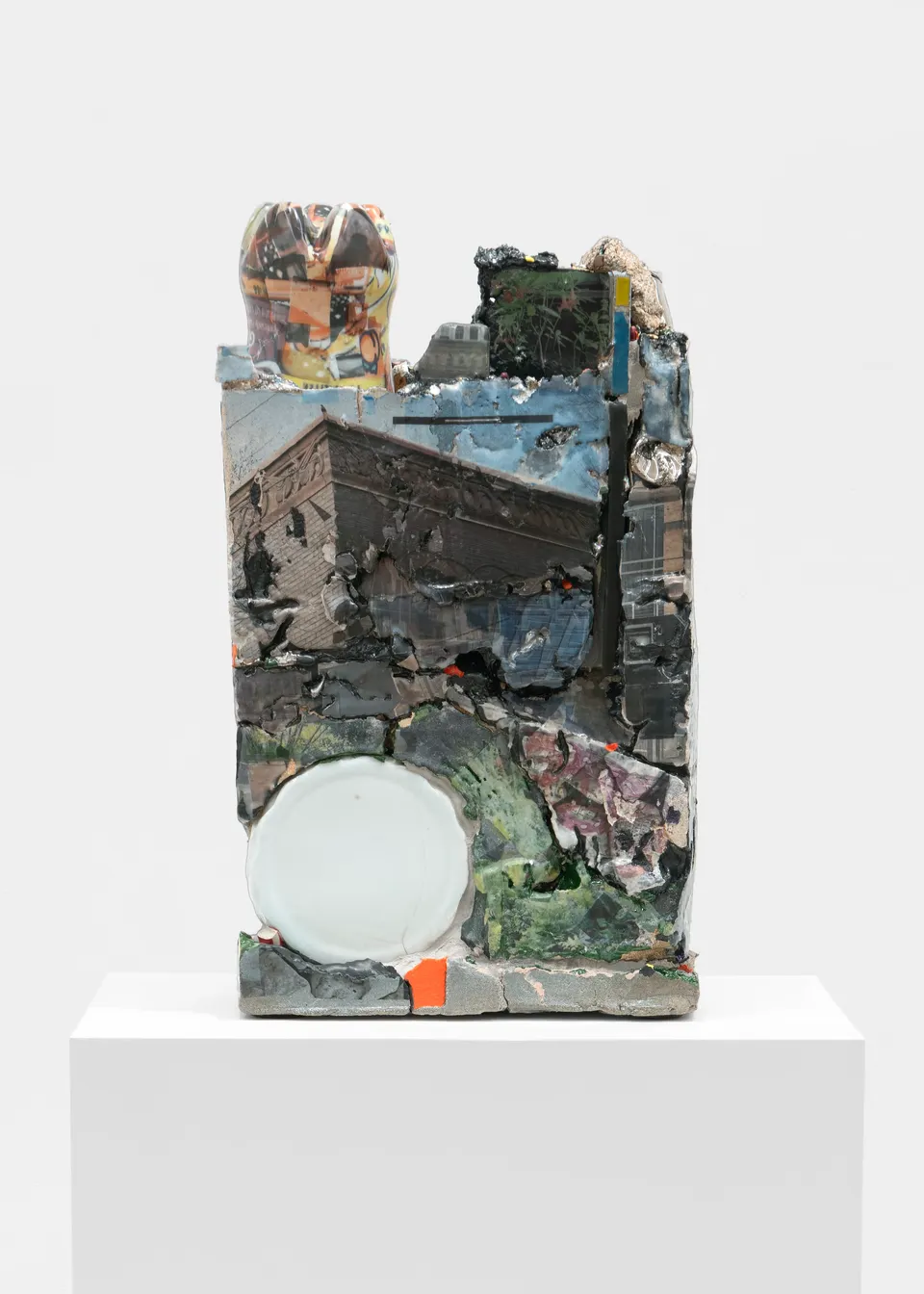 Kahlil Robert Irving, My Bottled Box #2[Vess{Ode to the City/Brick} POP-orange&Gin|Building trim+SKY[Wishes-She cared for family]Selfless