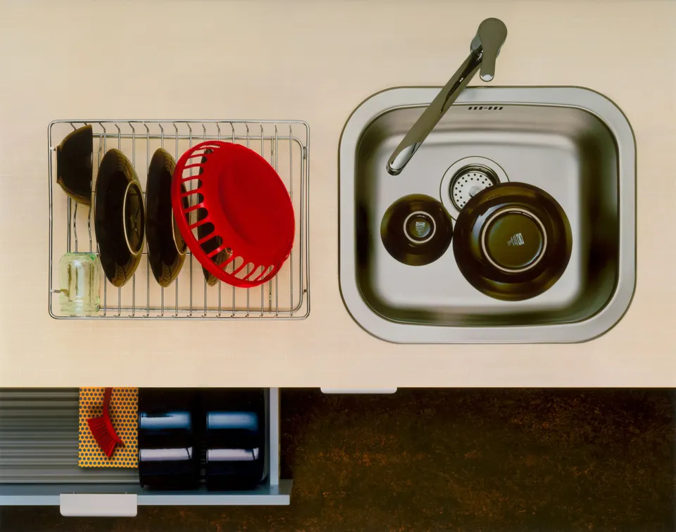 Christopher Williams, Blocking Template: Ikea Kitchen (Overhead Nr. 1) Studio Thomas Borho, Oberkasseler Str. 39, Düsseldorf, Germany September 4, 2022