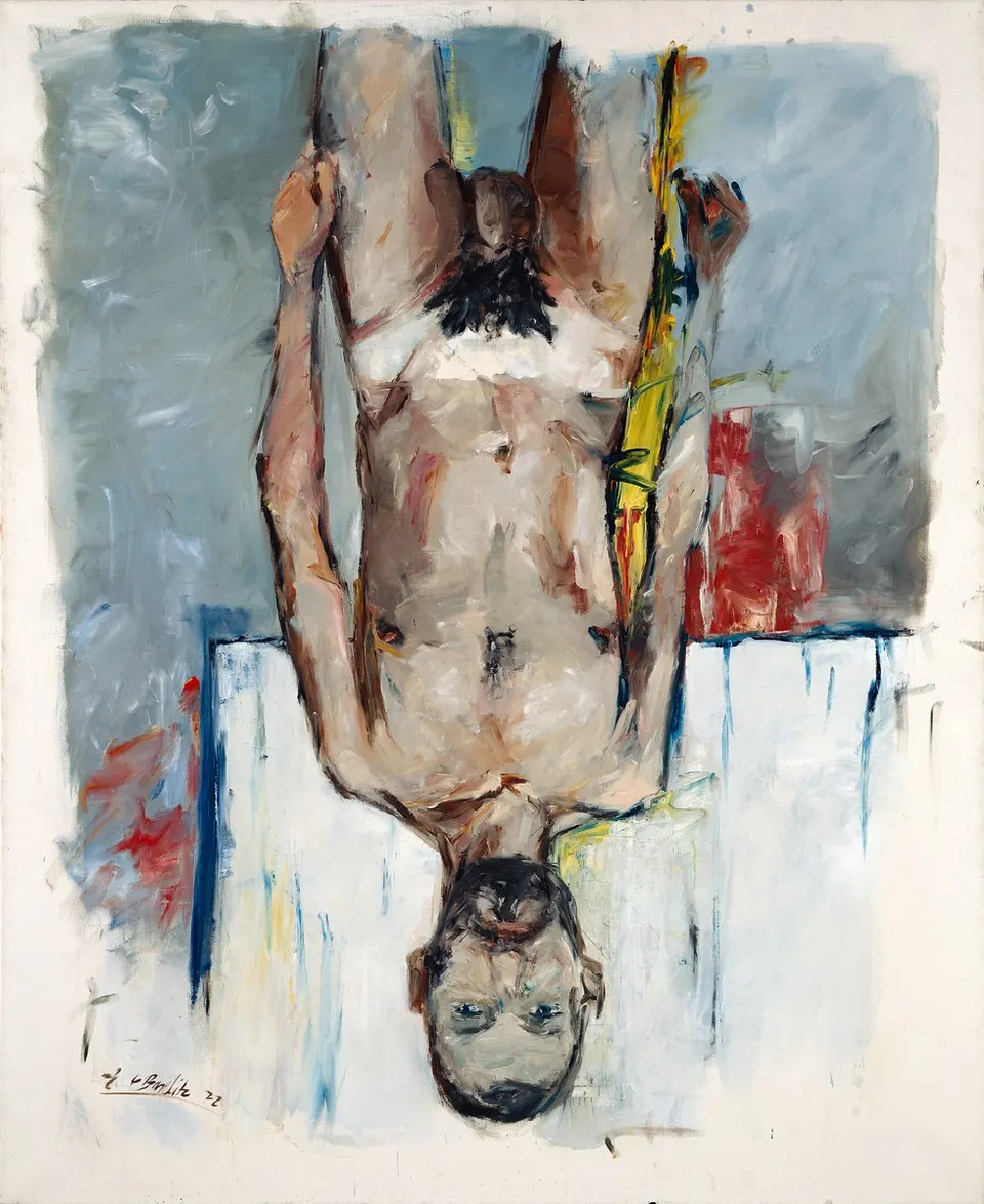 GEORG BASELITZ, Fingermalerei - Akt (Finger Painting - Nude)