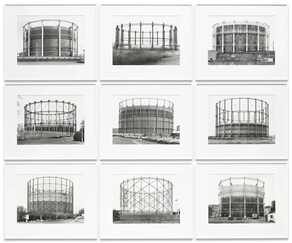 Bernd & Hilla Becher, Gas Tanks