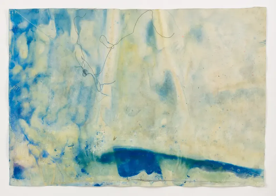 Frank Bowling, Blue Bottom