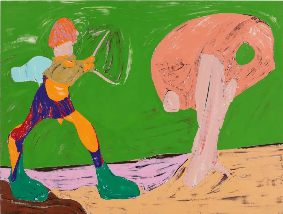 Nicola Tyson, Figure With Tree