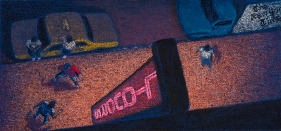 Jane Dickson, Study for Liquors Sally’s Hideaway