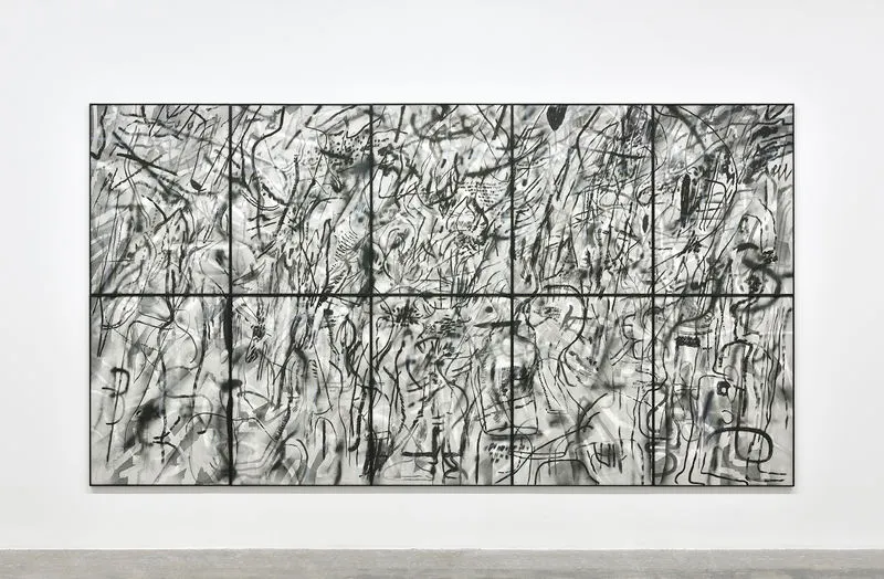 Julie Mehretu, Treatises on the Executed, (from Robin's Intimacy)