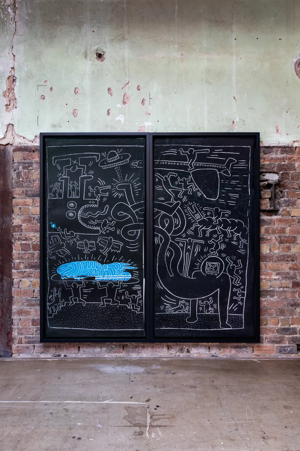 Keith Haring, Blue Caterpillar
