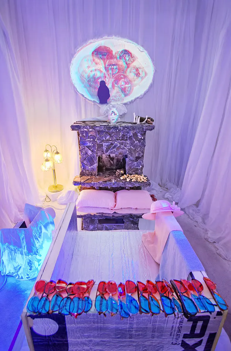 Samara Golden, The Fireplace (Installation View)