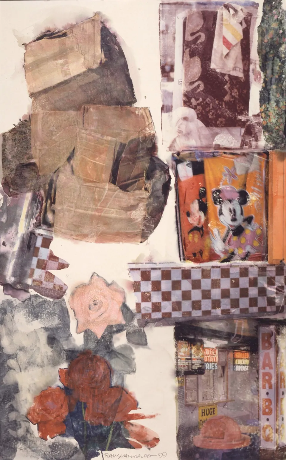 ROBERT RAUSCHENBERG, Wallflower [Anagram (A Pun)]