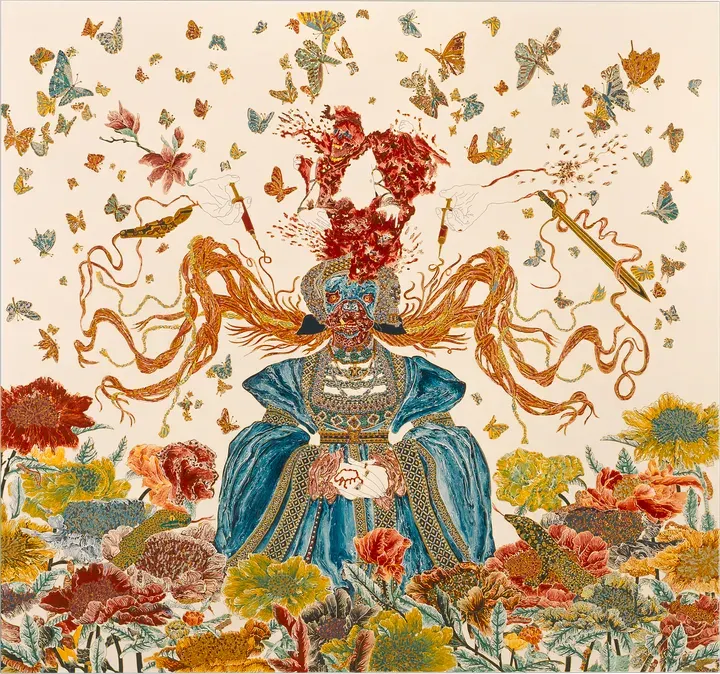 Raqib Shaw, Anne of Chrysanthemums