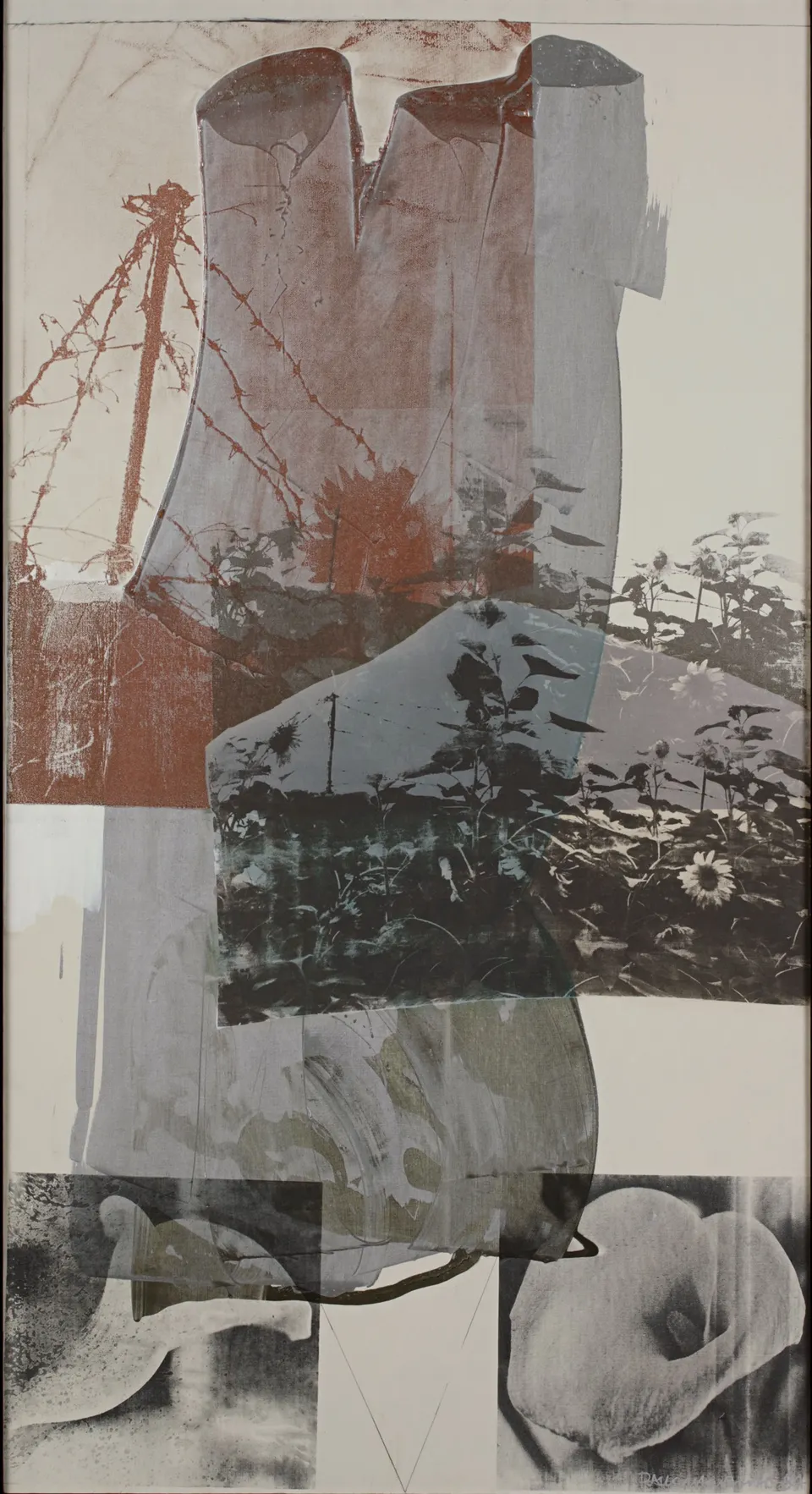 ROBERT RAUSCHENBERG, Tanya's Veil (Whale) (Salvage)