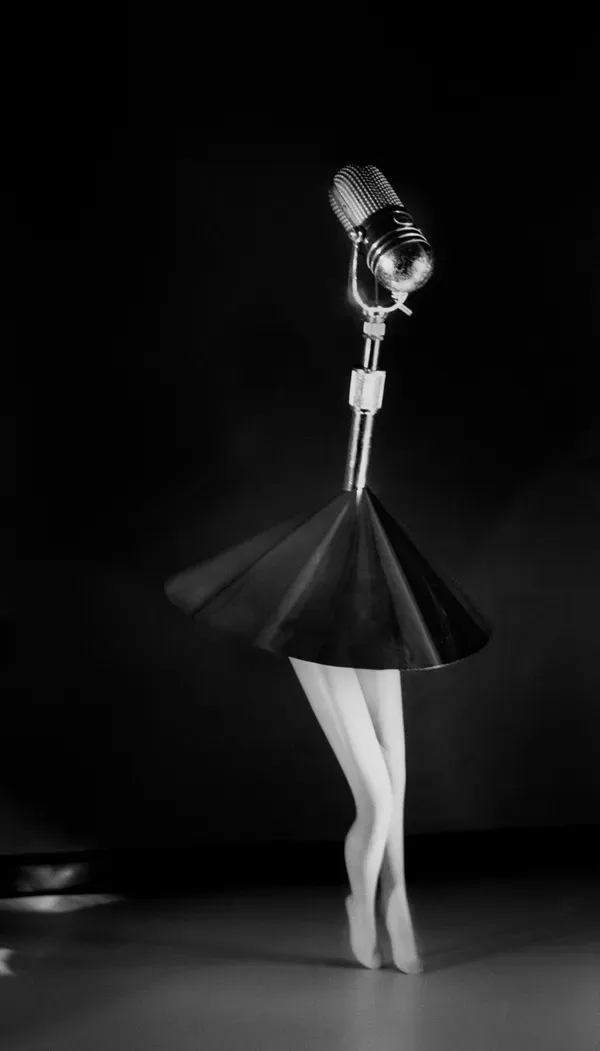 Laurie Simmons, Walking Microphone (with skirt)