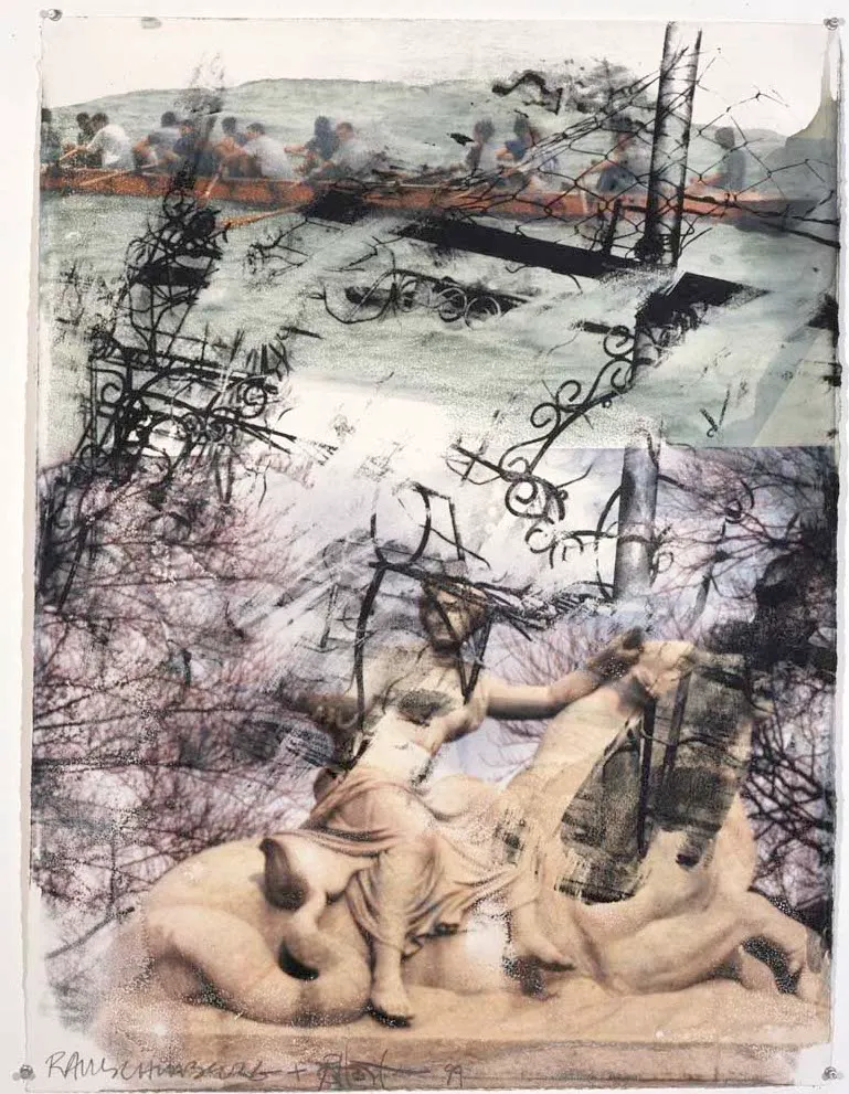 ROBERT RAUSCHENBERG, Lunar (Quattro Mani IV)