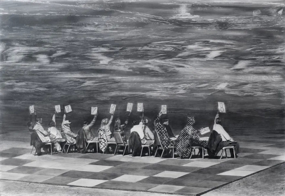 Mark Tansey, Judging