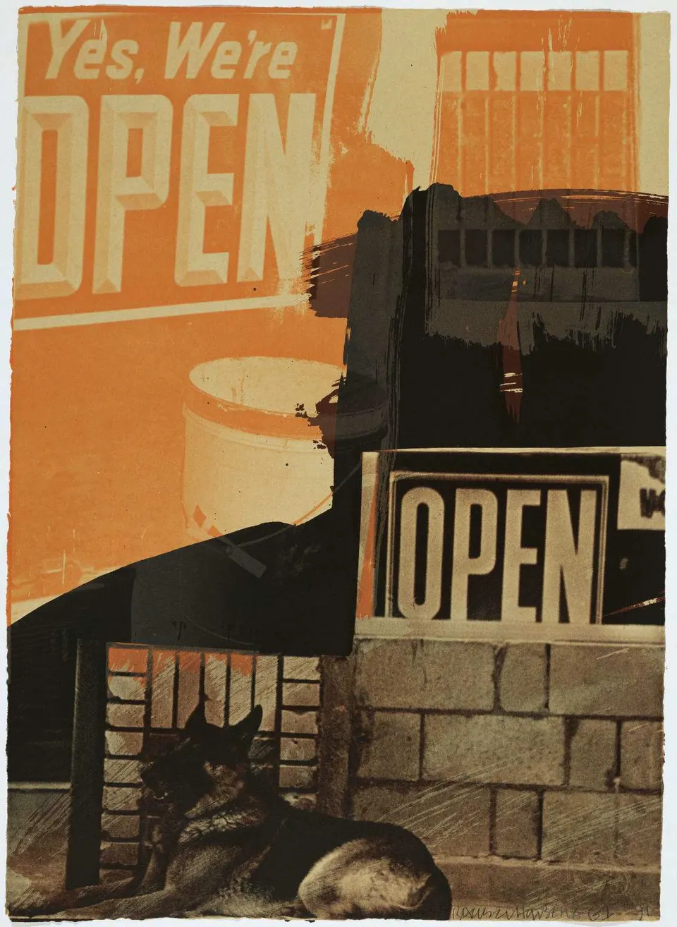 ROBERT RAUSCHENBERG, Murmurs (Illegal Tender L.A.)