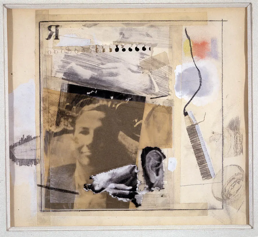 ROBERT RAUSCHENBERG, Untitled [self-portrait for Dwan poster]