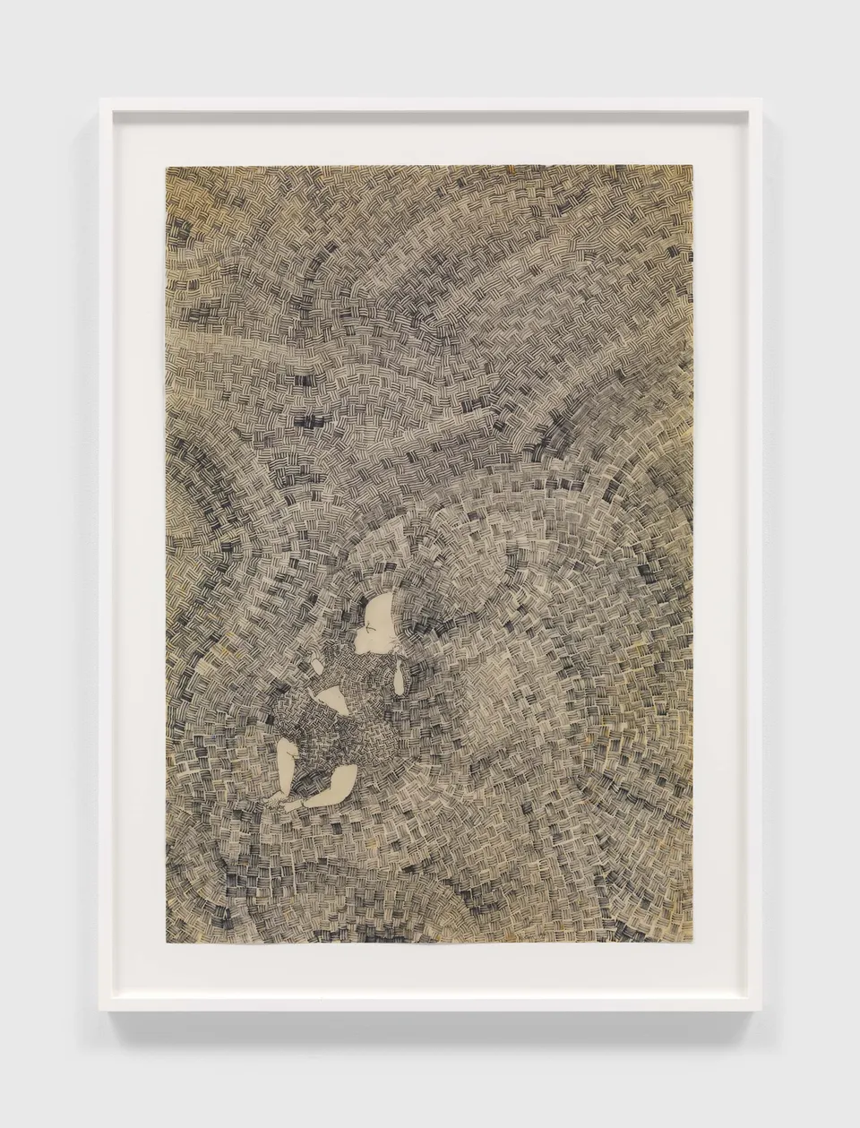 Ruth Asawa, Untitled (FF.1211, Paul Lanier on Patterned Blanket)