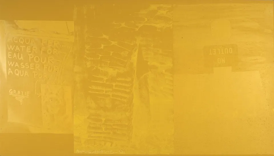 ROBERT RAUSCHENBERG, Solid Commitment (Spartan)