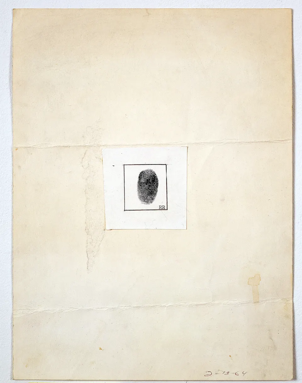 ROBERT RAUSCHENBERG, Self-Portrait [for The New Yorker profile]