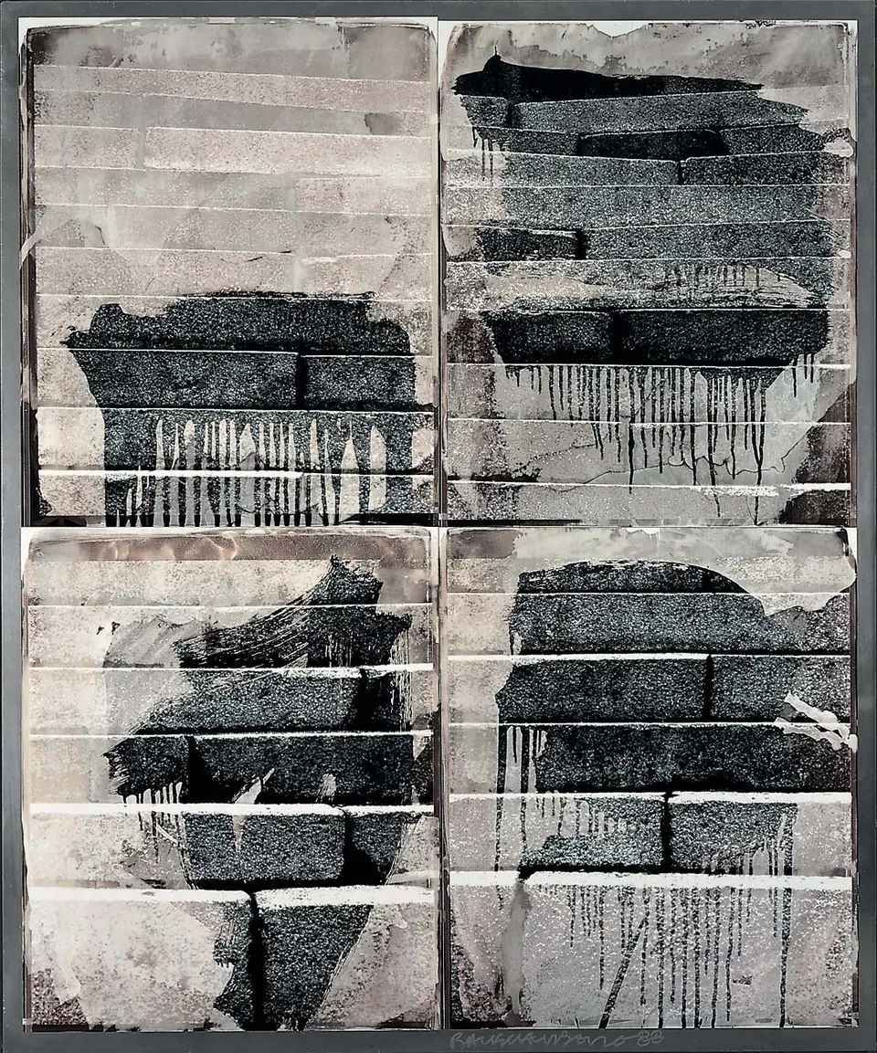 ROBERT RAUSCHENBERG, From the Bleacher Series: Chinese Steps II