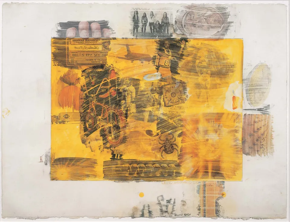 ROBERT RAUSCHENBERG, Yellow Body