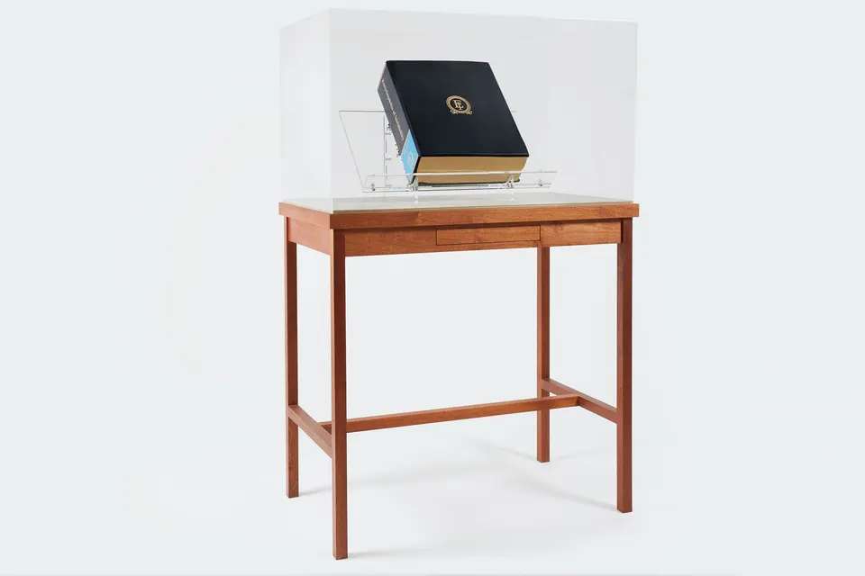 Tavares Strachan, Encyclopedia of Invisibility (walnut #4)